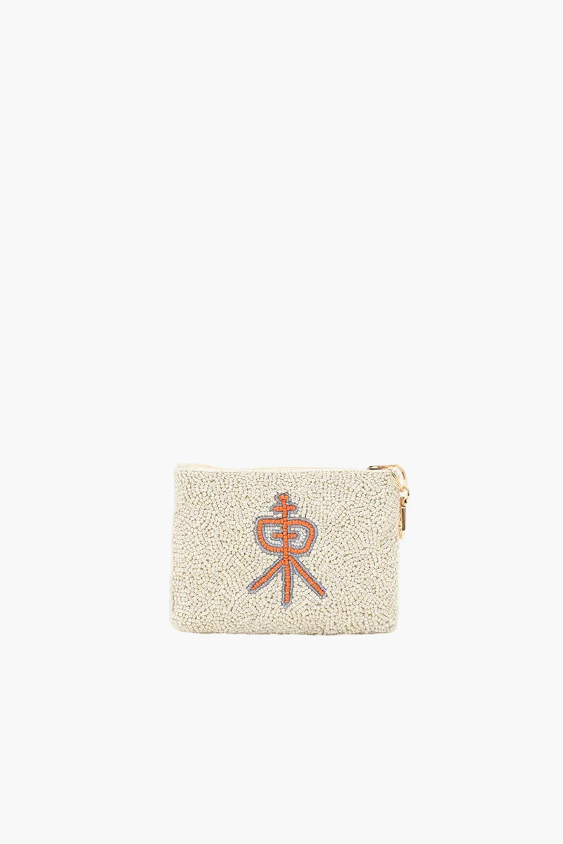 Mahjong Social Club Beaded Coin Pouch