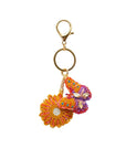 Butterfly Wings of Sunshine Beaded Charm Keychain