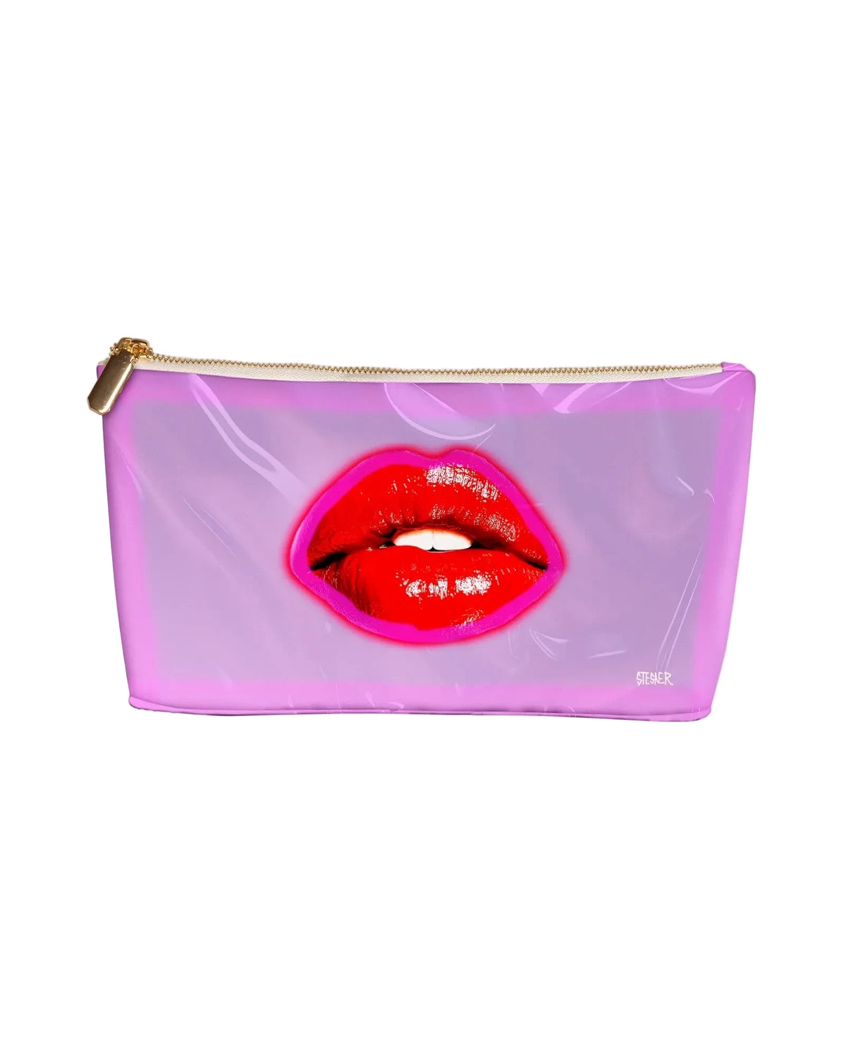 Lilac Lace Kiss Cosmetic Bag