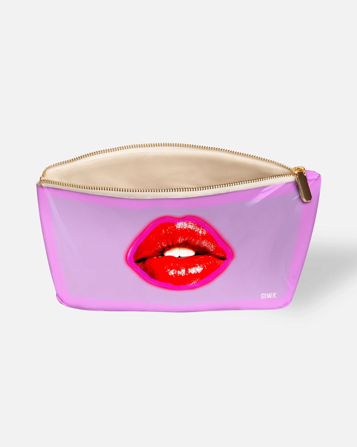 Lilac Lace Kiss Cosmetic Bag