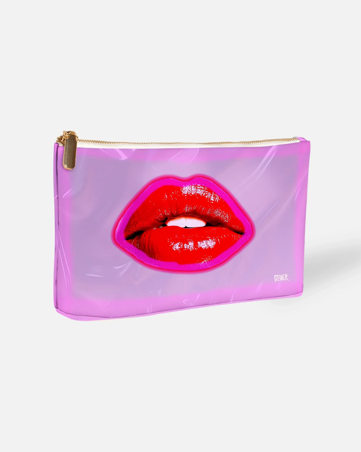 Lilac Lace Kiss Cosmetic Bag