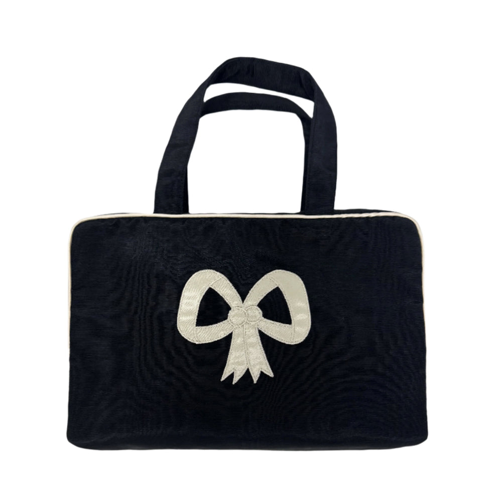 Moire Top Handle Cosmetic Case