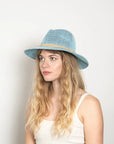 Sedona Straw Panama in Light Blue