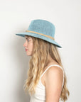 Sedona Straw Panama in Light Blue