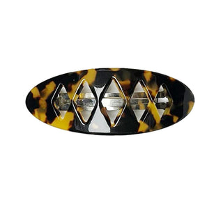 Charles Wahba Oval Diamond Cut Out Barrette