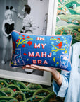 In my Mahj Era Needlepoint Pillow