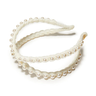 IVORY CROSSOVER HEADBAND