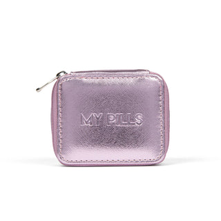 Metallic Pink Pills Case