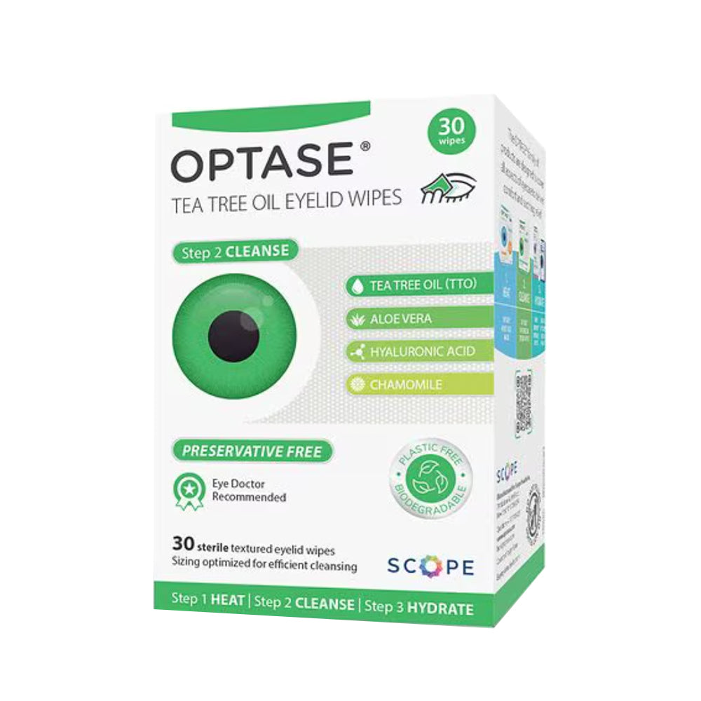 Optase Tea Tree Oil Eyelid Wipes