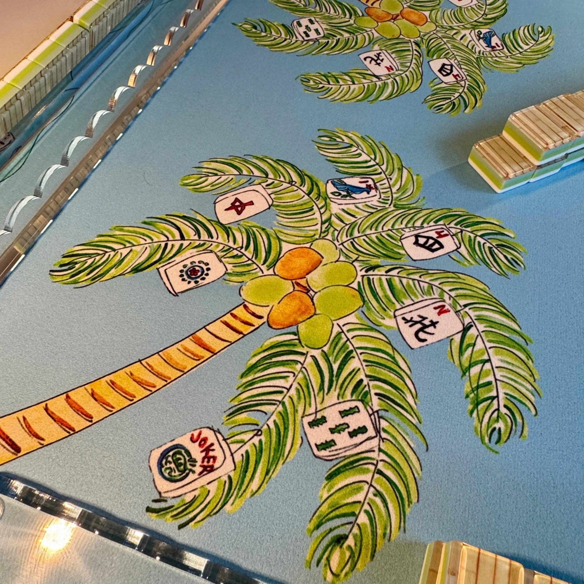 Tropical Mahjong Mat