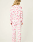 Valentine's Day Kisses Print 3-Piece PJ Set