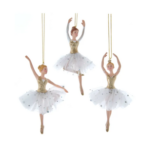 Golden Elegance Ballerina Ornament