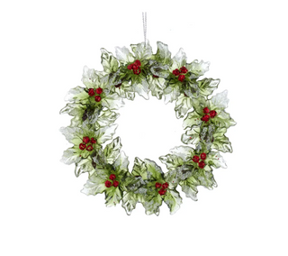 Red & Green Wreath Ornament