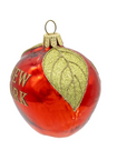 NYC Big Apple Glass Ornament