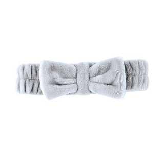 Plush Bow Headband Coastal