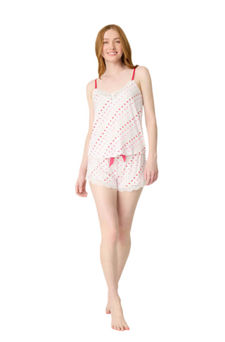 Day Dreams Hearts Modal Short PJ Set