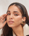 Crystal Dorado Burlap Bessette Headband