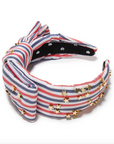 Patriotic Stripe Embellished Headband