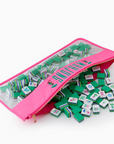 Mahjong Bag, Pink Monkey