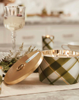 Frasier Fir Frosted Plaid 3-Wick Candle
