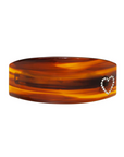Ponytail Barrette Tortoise Heart