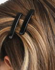 Mini Rectangle Barrette Pair