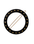 Studded Circle Cutout Tige Boule Barrette