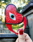 Lucky Eye Heart Compact Mirror