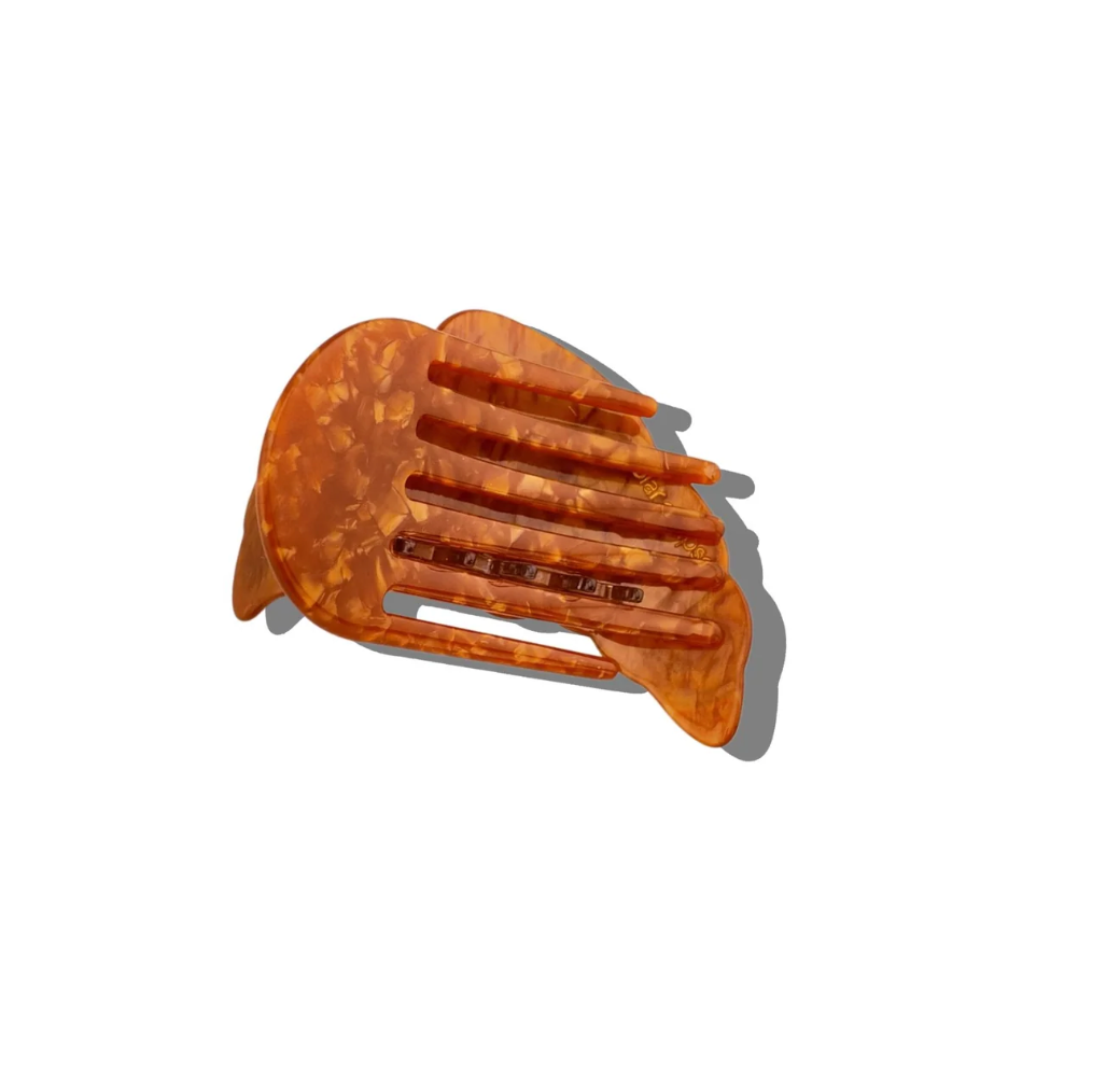 Bow Croissant Lay Down Claw Clip
