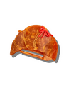 Bow Croissant Lay Down Claw Clip
