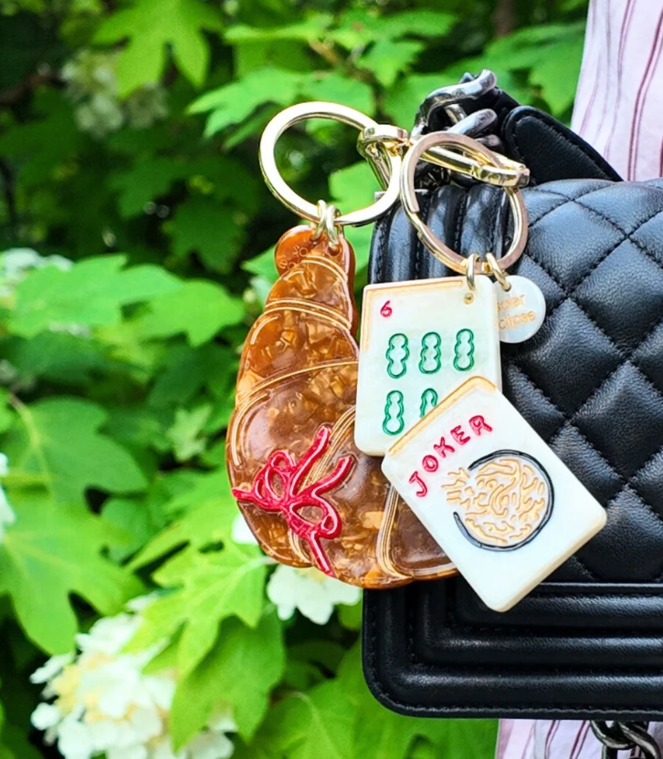 Mahjong Bag Charm + Keychain