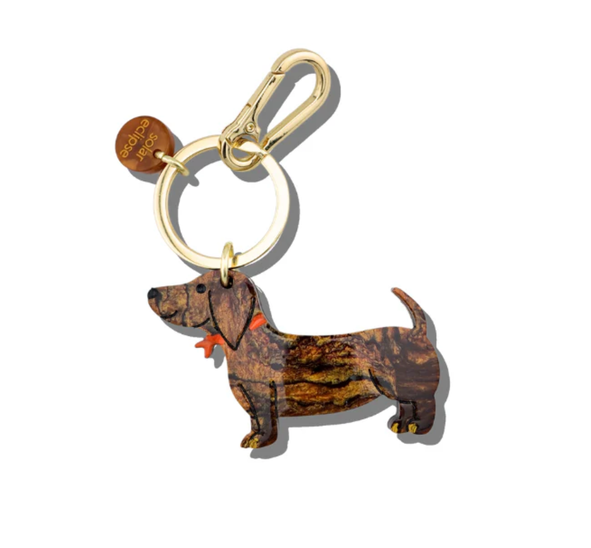 Dachshund Bag Charm + Keychain
