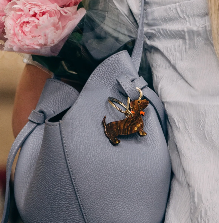 Dachshund Bag Charm + Keychain