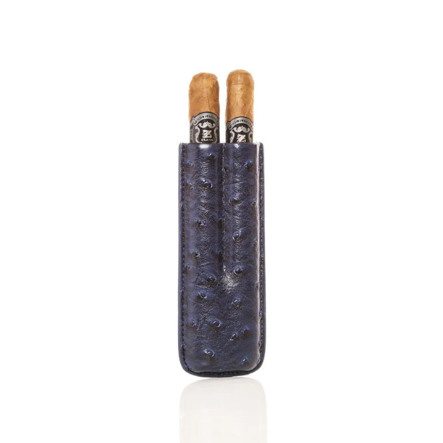 Keep it Fresh Ostrich Leather Cigar Holder