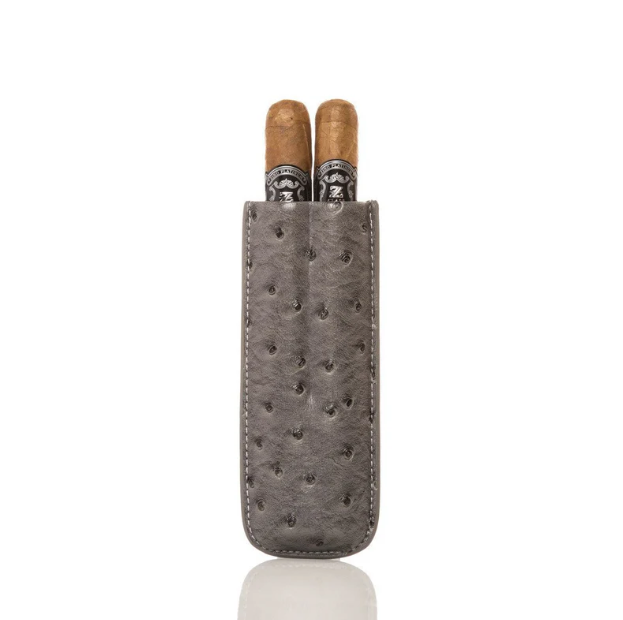 Keep it Fresh Ostrich Leather Cigar Holder