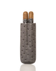 Keep it Fresh Ostrich Leather Cigar Holder