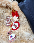 Vintage Football Charm + Keychain