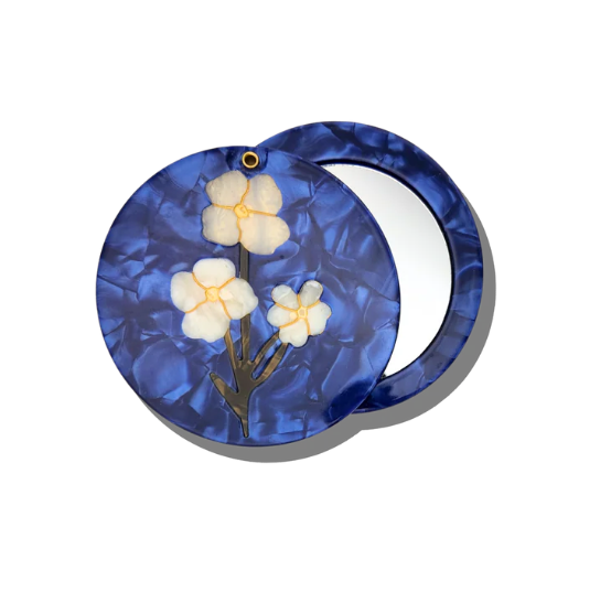 Vintage Flowers Compact Mirror