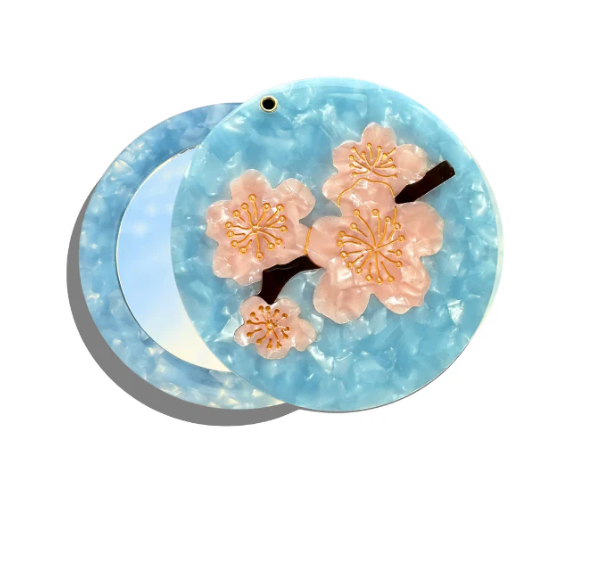 Cherry Blossom Compact Mirror