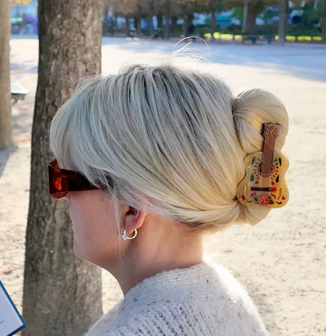 Dia De Las Brujas Guitar Claw Hair Clip