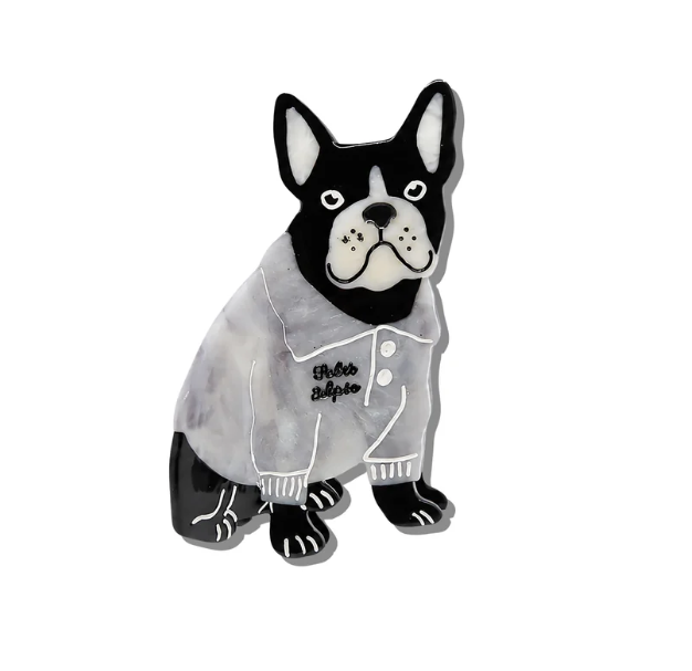 Frenchie Puppy Claw Hair Clip