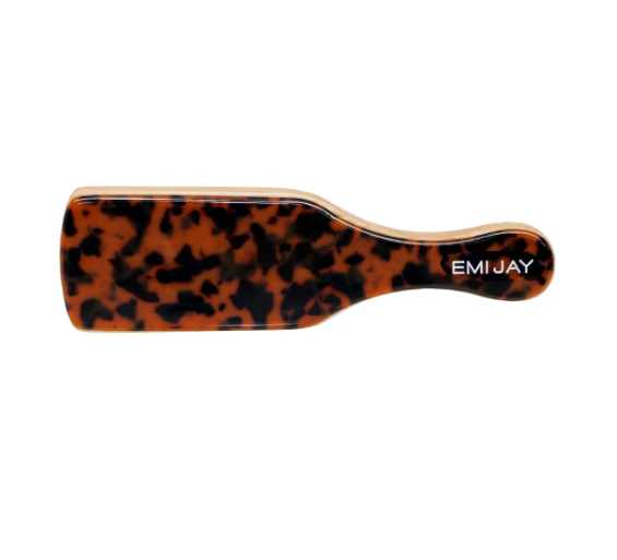 Mini Boar Bristle Brush in Tortoise