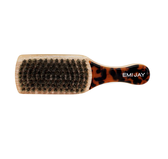 Mini Boar Bristle Brush in Tortoise