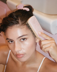 Mini Boar Bristle Brush in Pink Sugar