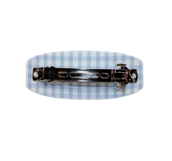 Ponytail Barrette in Blue Cherry Picnic