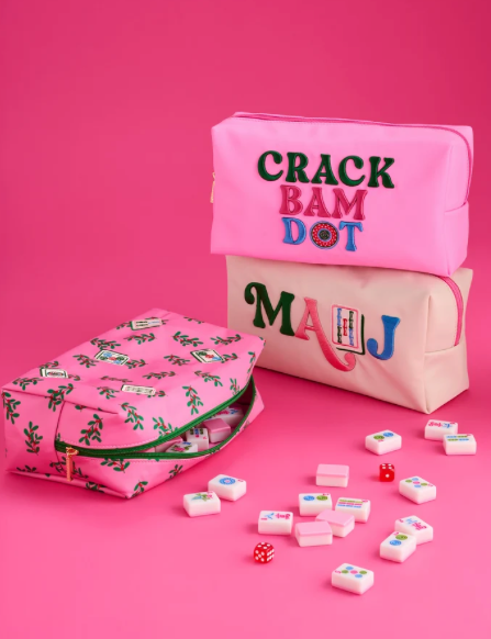 Mahjong Tiles Zip Pouch