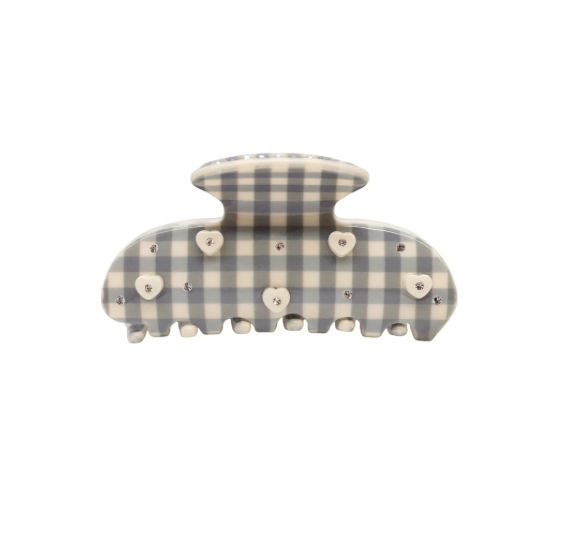 Sweetheart Clip in Cozy Cloud Gingham