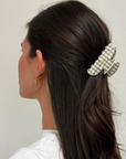Sweetheart Clip in Cozy Cloud Gingham