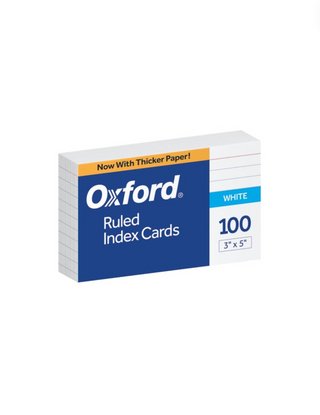 Oxford Ruled Index Cards