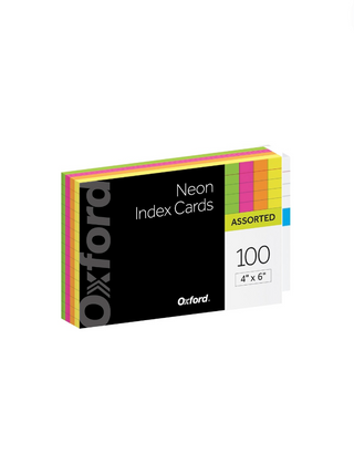 Oxford Neon Index Cards